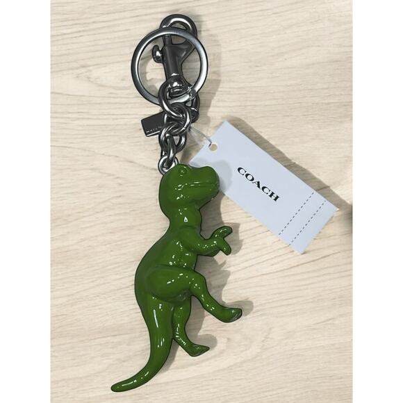 NWT Coach CAX75 T Rex Bag Charm Key Ring - Picture 2 of 4